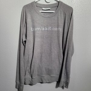 Burn Boot Camp Women's Gray Crew Neck Sweater In Large